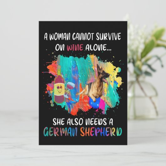 4 A Woman Cannot Survive On Wine Alone She Also Ne 招待状 (スタンド正面)