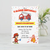 4 Alarm Fire Fighter 4th Birthday 招待状 (スタンド正面)