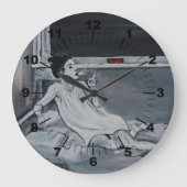 4 AM Painting by Alfred Fox ラージ壁時計 (正面)