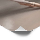 4 bailarinas con tutús rosa, amarillo, verde dulce ポスター (コーナー)