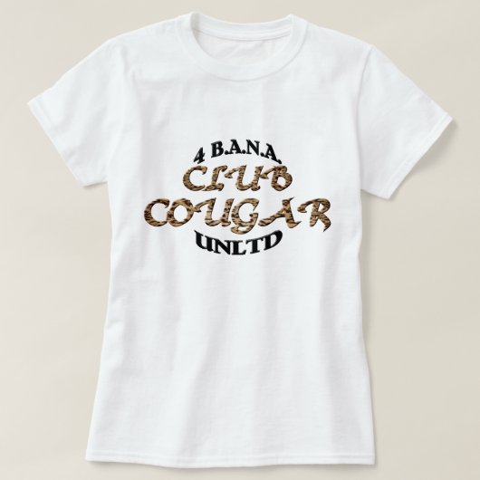 4 Banau Club クーガー B Tシャツ (デザイン正面)
