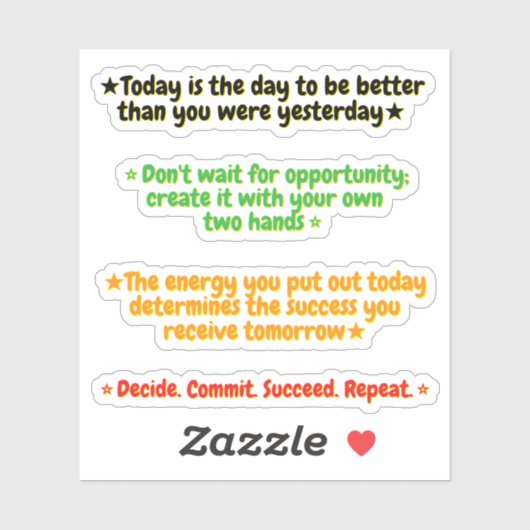 4 Best Motivational Quotes of all Time | Daily シール (シート)