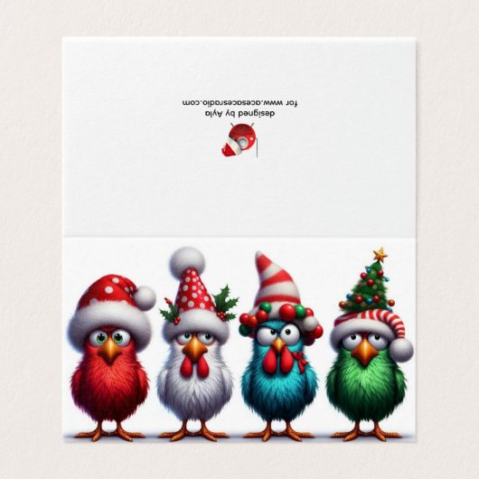 4 BIRDS Folded Card (外部フラット)