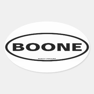 4 Boone 楕円形シール