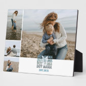 4 Boy Mama Custom Photo Collage フォトプラーク (側面)