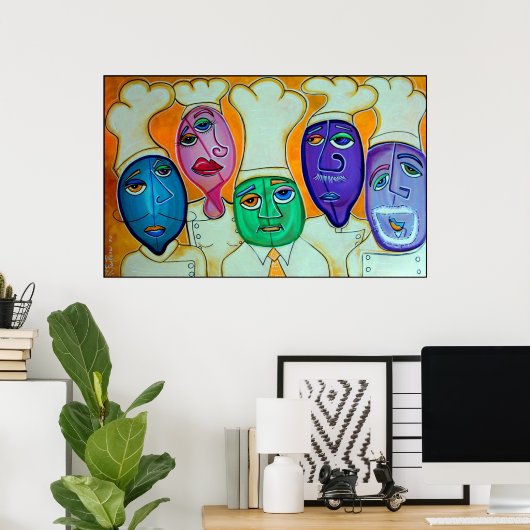 4 Chefsポスター ポスター (ホームオフィス)