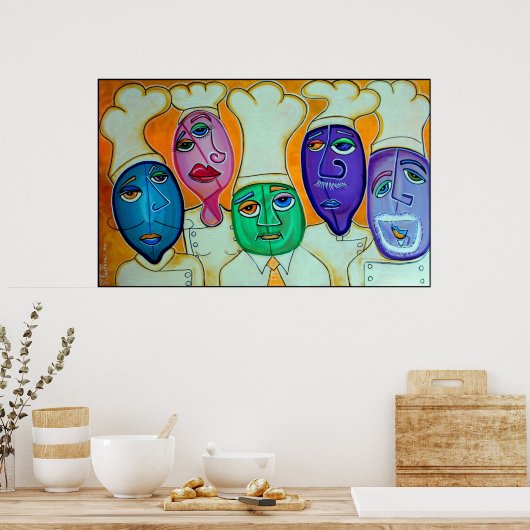 4 Chefsポスター ポスター (キッチン)