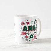 4 Color Anna 1 コーヒーマグカップ (正面右)