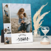4 Custom Photo Collage Best Mom Ever  フォトプラーク (側面)