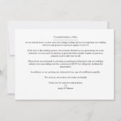 4 Custom Photos Minimalist Modern Collage Wedding (裏面)