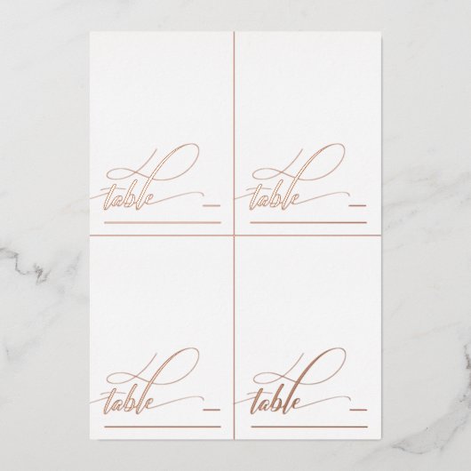 4 DIYバラ金箔書道の折り畳み座席表 箔シーズンカード (正面)