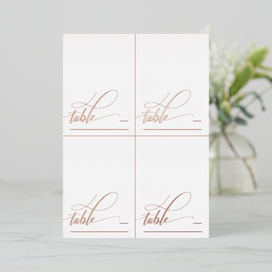 4 DIYバラ金箔書道の折り畳み座席表 箔シーズンカード (立ち正面)