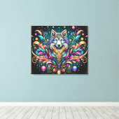 #4 Dog  Abstract  キャンバスプリント (インサイチュ (ウッドフロア))