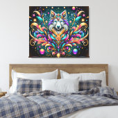 #4 Dog  Abstract  キャンバスプリント (インサイチュ (寝室))