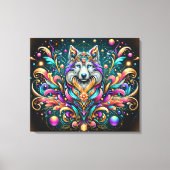 #4 Dog  Abstract  キャンバスプリント (正面)