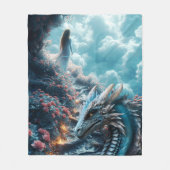 #4 Dragon World  フリースブランケット (正面)