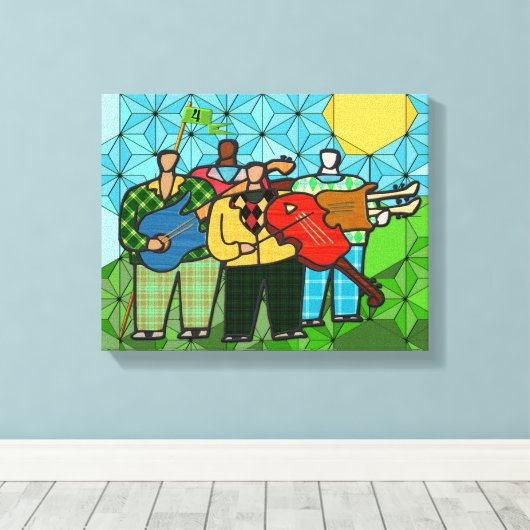 4 Duffers (Streted Canvas Print) キャンバスプリント (インサイチュ (ウッドフロア))