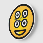 4 EYES ICON BY MASANSER PIXELAT ラージ壁時計 (傾斜)