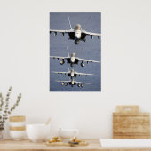 4 FA-18ホーネットすごいプリント ポスター (キッチン)