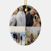 4 Family Photo Collage Custom セラミックオーナメント (右)