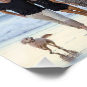  4 Family Photo Collage Custom ポスター (コーナー)