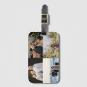 4 Family Photo Collage Custom ラゲッジタグ (正面縦)