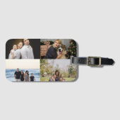 4 Family Photo Collage Custom ラゲッジタグ (正面横)