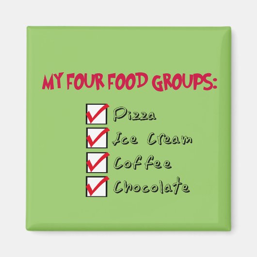 4 Food Groups磁石 マグネット (正面)