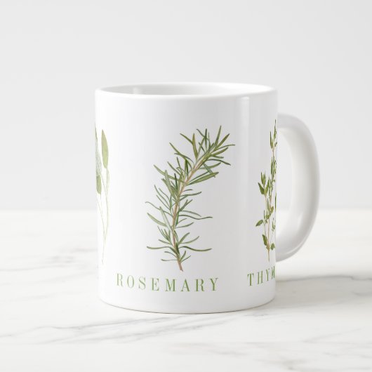 4 FRESH HERBS ビッグマグ ジャンボコーヒーマグカップ (正面右)