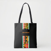 #4 Gepersonaliseerde schoudertas African Print    トートバッグ (正面)
