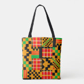 #4 Gepersonaliseerde schoudertas African Print    トートバッグ (裏面)