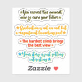 4 Graduation Quotes | Inspirational Stickers  シール (シート)
