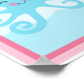 4 in 1 Under the Sea/Pink Whale 8 x 10子供部屋アート ポスター (角)