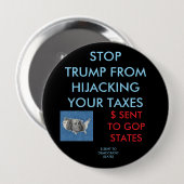 4 inch round Button 缶バッジ (正面&裏面)