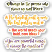 4 Inspirational Quotes for High School Graduates | シール (正面)