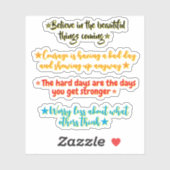 4 Inspirational Quotes for Middle Schoolers |  シール (シート)