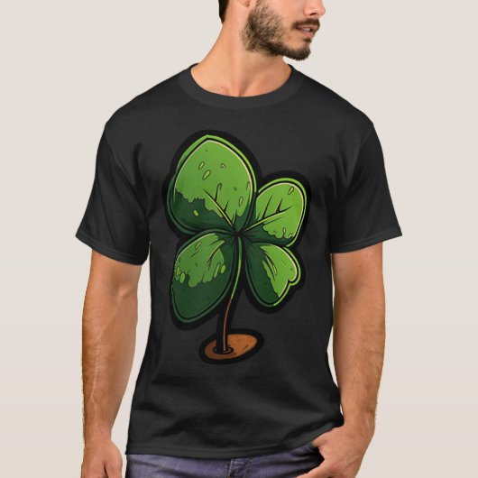 4 Leaf Clover Happt St Patrick's Day St Patrick's  Tシャツ (正面)