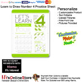 4 Learn To Draw Number 4 Teacher Home Schooling 