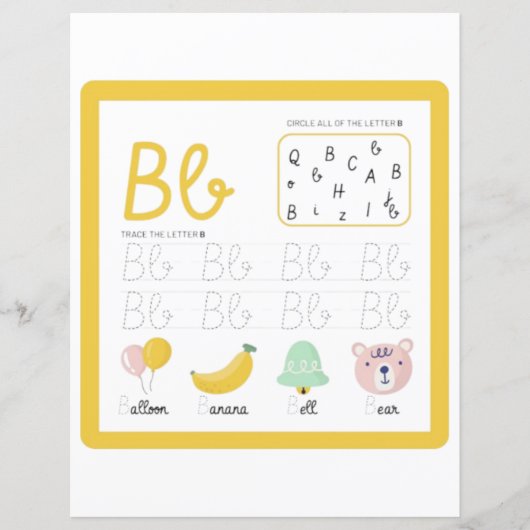 4 Learn To Spell Letter B Teacher Home Schooling (正面)