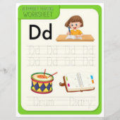 4 Learn To Spell Letter D Teacher Home Schooling (正面)