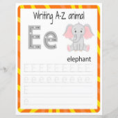 4 Learn To Spell Letter E Teacher Home Schooling (正面)