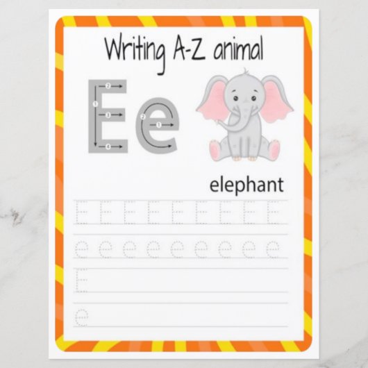 4 Learn To Spell Letter E Teacher Home Schooling (正面)