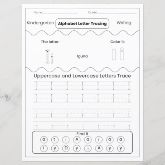 4 Learn To Spell Letter I Teacher Home Schooling (正面)