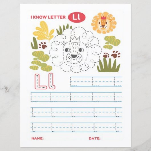 4 Learn To Spell Letter L Teacher Home Schooling (正面)