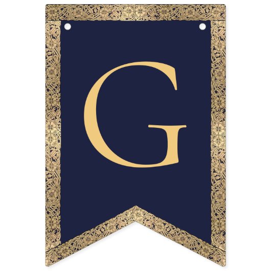 4 Letters Navy Blue God Bless Baptism Communion バンティングフラッグ (第2の旗)