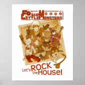 4 Little Monsters - Let's Rock the House ポスター (正面)
