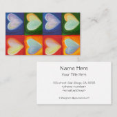 4 Love Hearts Art Business Card 名刺 (正面/裏面)