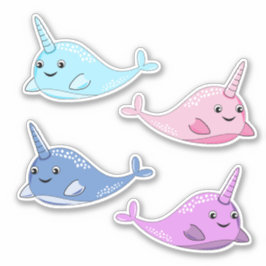 4 Narwhalビニールシール シール