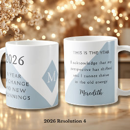 4. New Year Resolution for 2026 Year of Change  コーヒーマグカップ