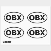 4 OBX 楕円形シール (シート)
